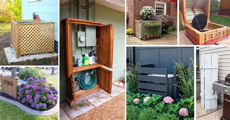 shrubs to hide water boxes